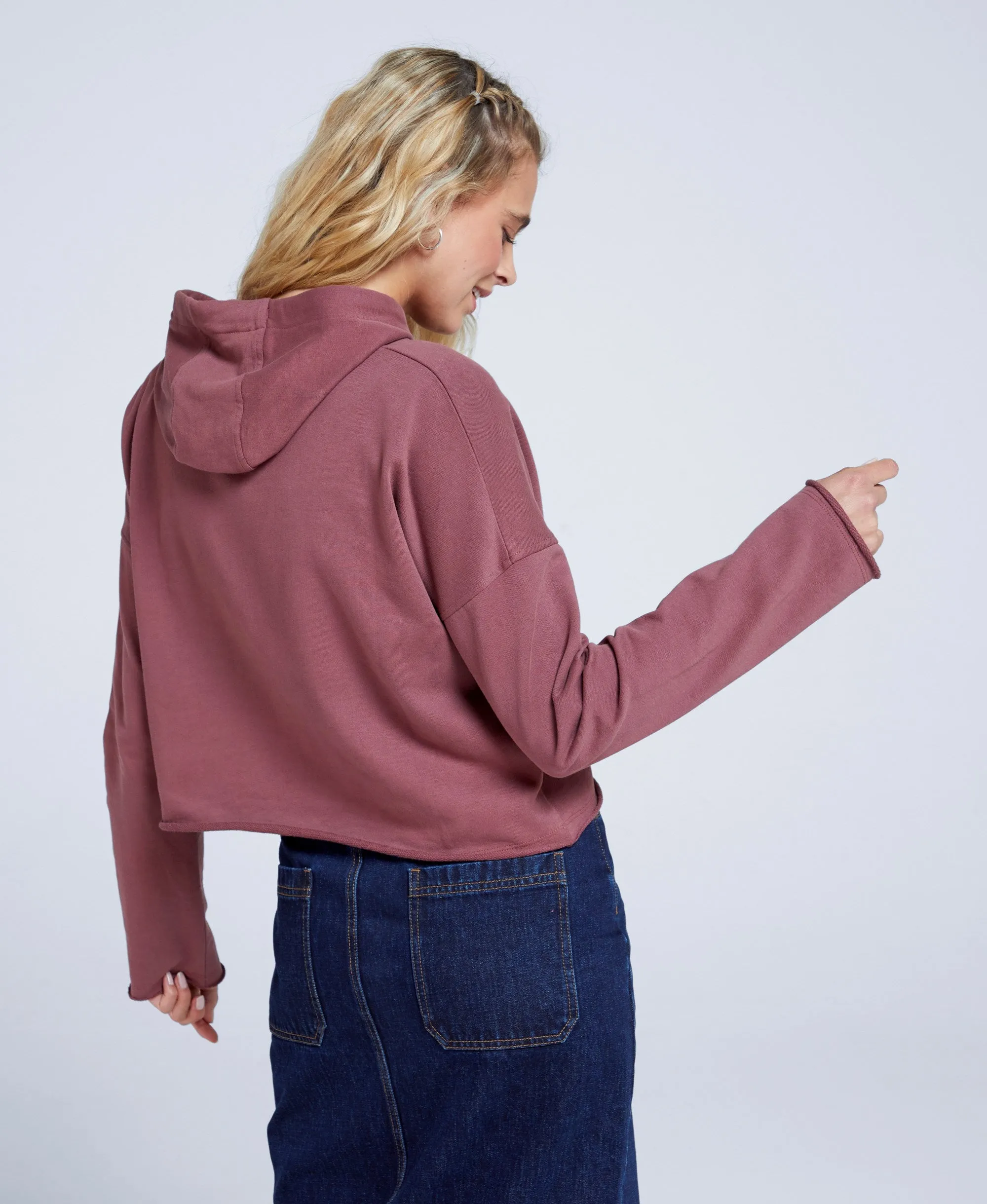 Josie Womens Organic Hoodie - Burgundy sold by Animal product image thumbnail 3