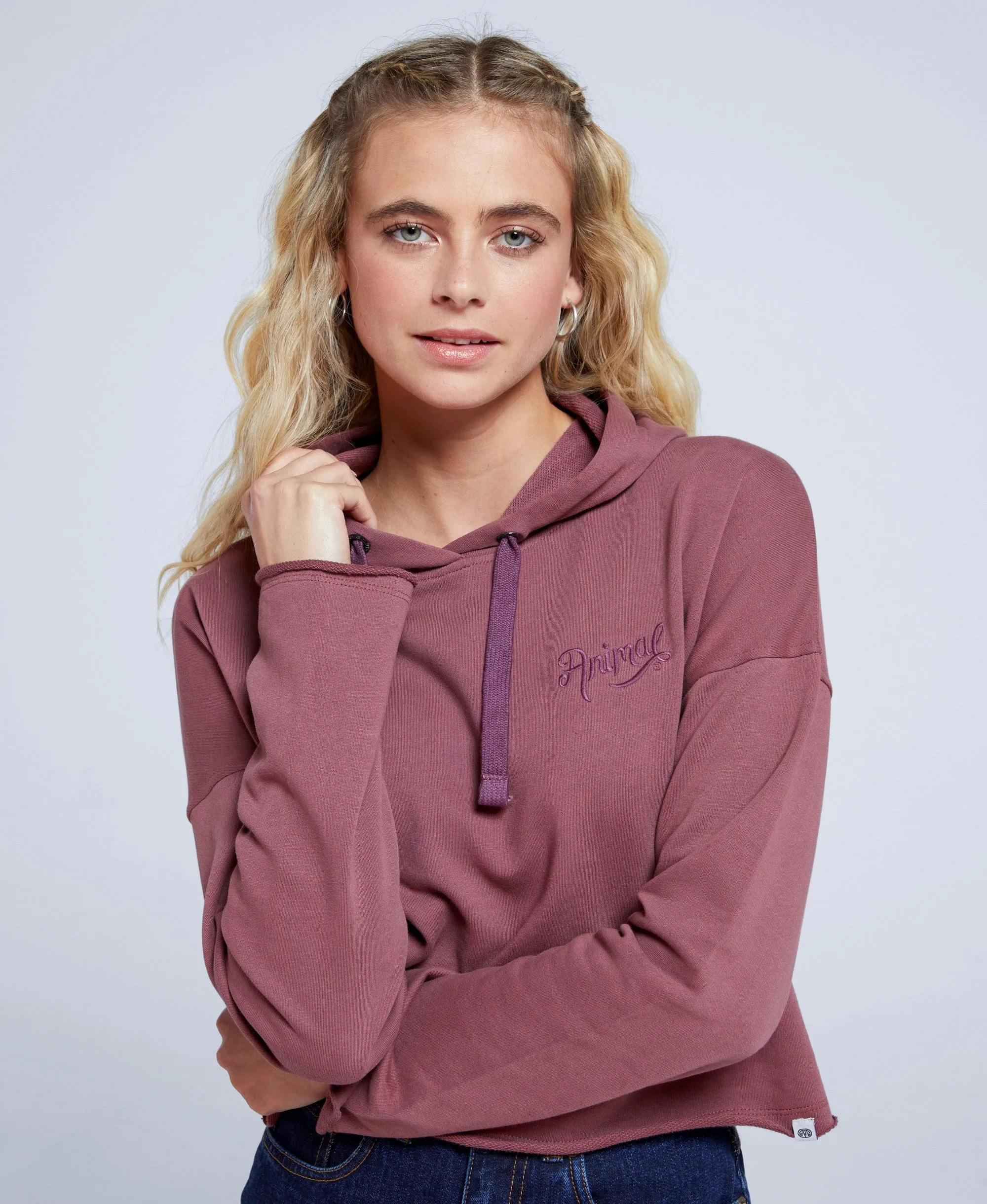 Josie Womens Organic Hoodie - Burgundy sold by Animal product image thumbnail 4