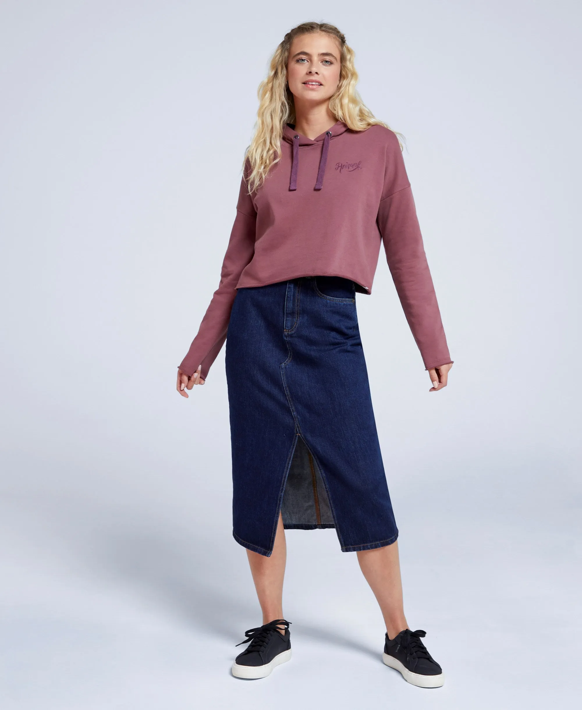 Josie Womens Organic Hoodie - Burgundy sold by Animal product image thumbnail 2