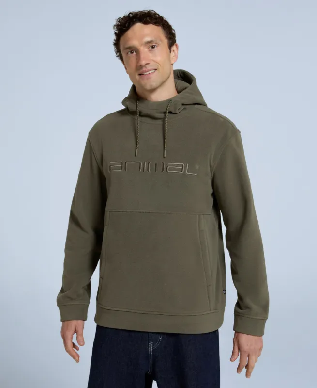 Louis Mens Fleece Hoodie - Khaki sold by Animal