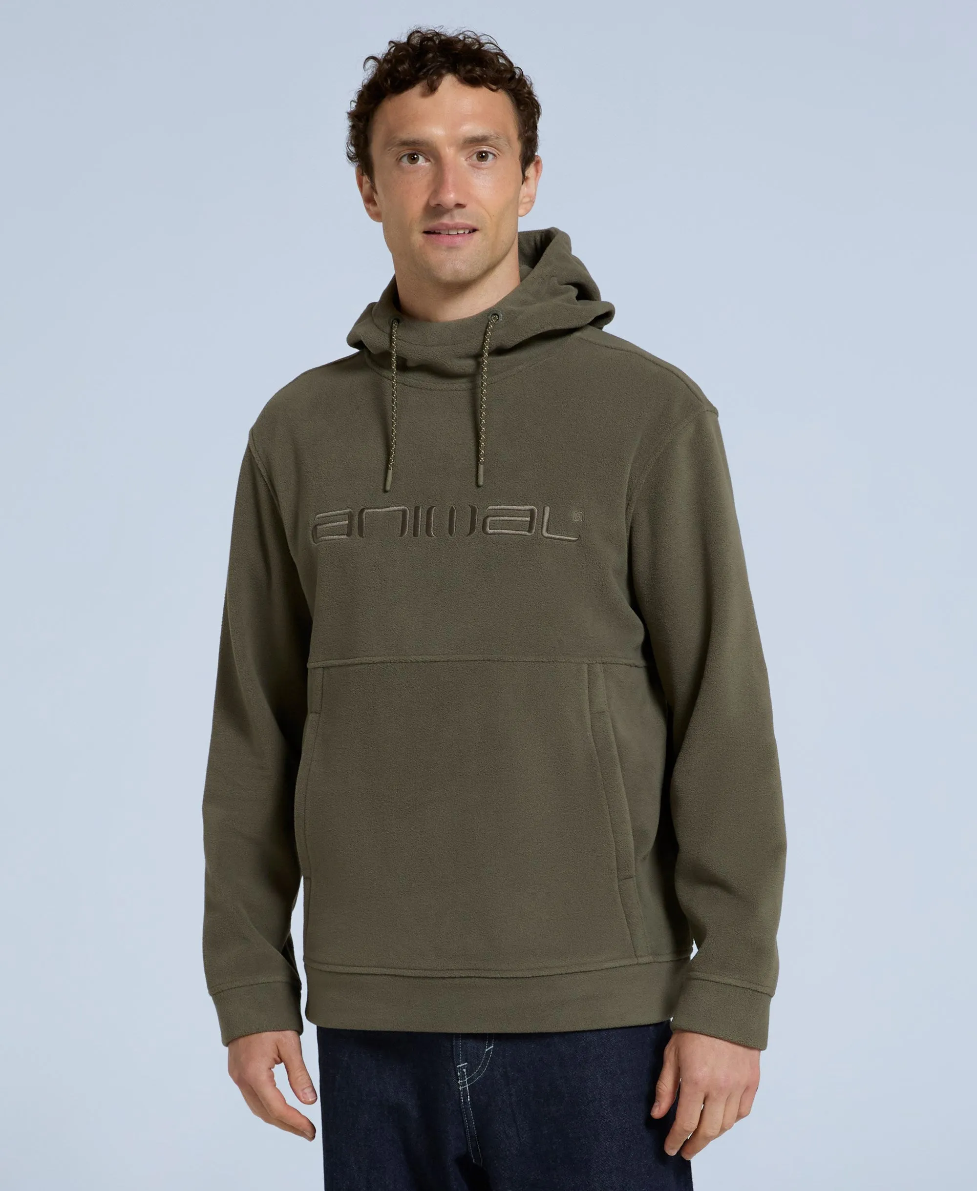 Louis Mens Fleece Hoodie - Khaki sold by Animal product image thumbnail 3