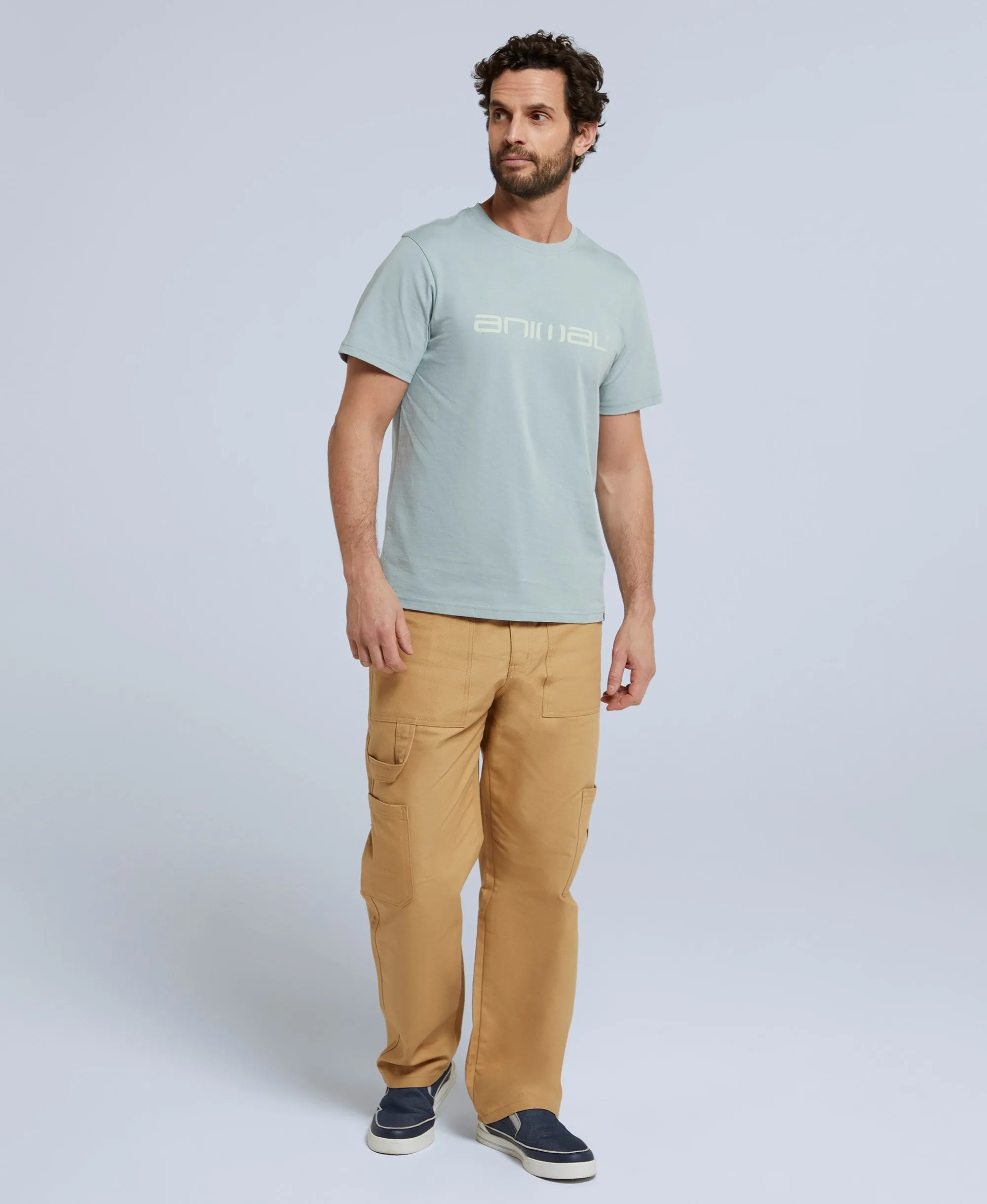 Classico Mens Organic T-Shirt - Blue Aster sold by Animal product image thumbnail 3