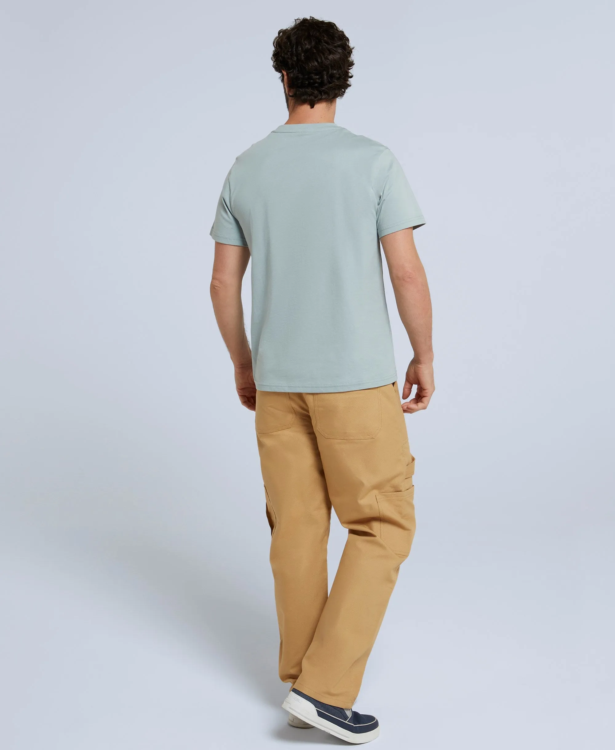 Classico Mens Organic T-Shirt - Blue Aster sold by Animal product image thumbnail 4