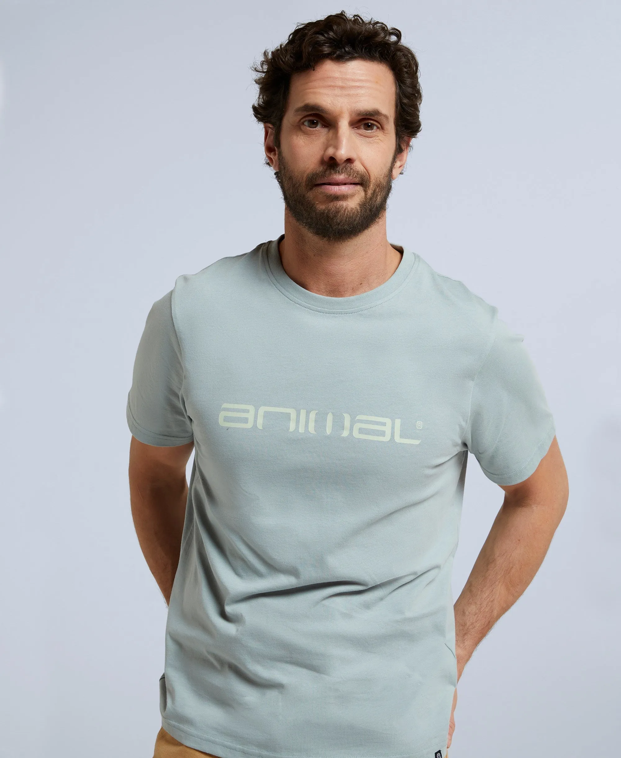 Classico Mens Organic T-Shirt - Blue Aster sold by Animal product image thumbnail 2