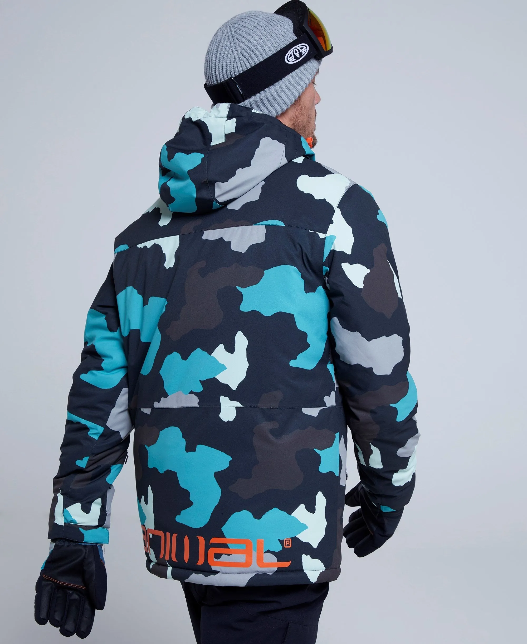 Snowstorm Mens Recycled Snow Jacket - Black Camo sold by Animal product image thumbnail 4