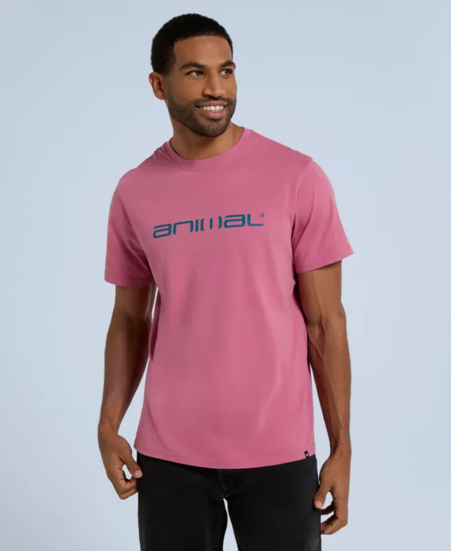 Leon Mens Relaxed T-Shirt - Berry made by Animal