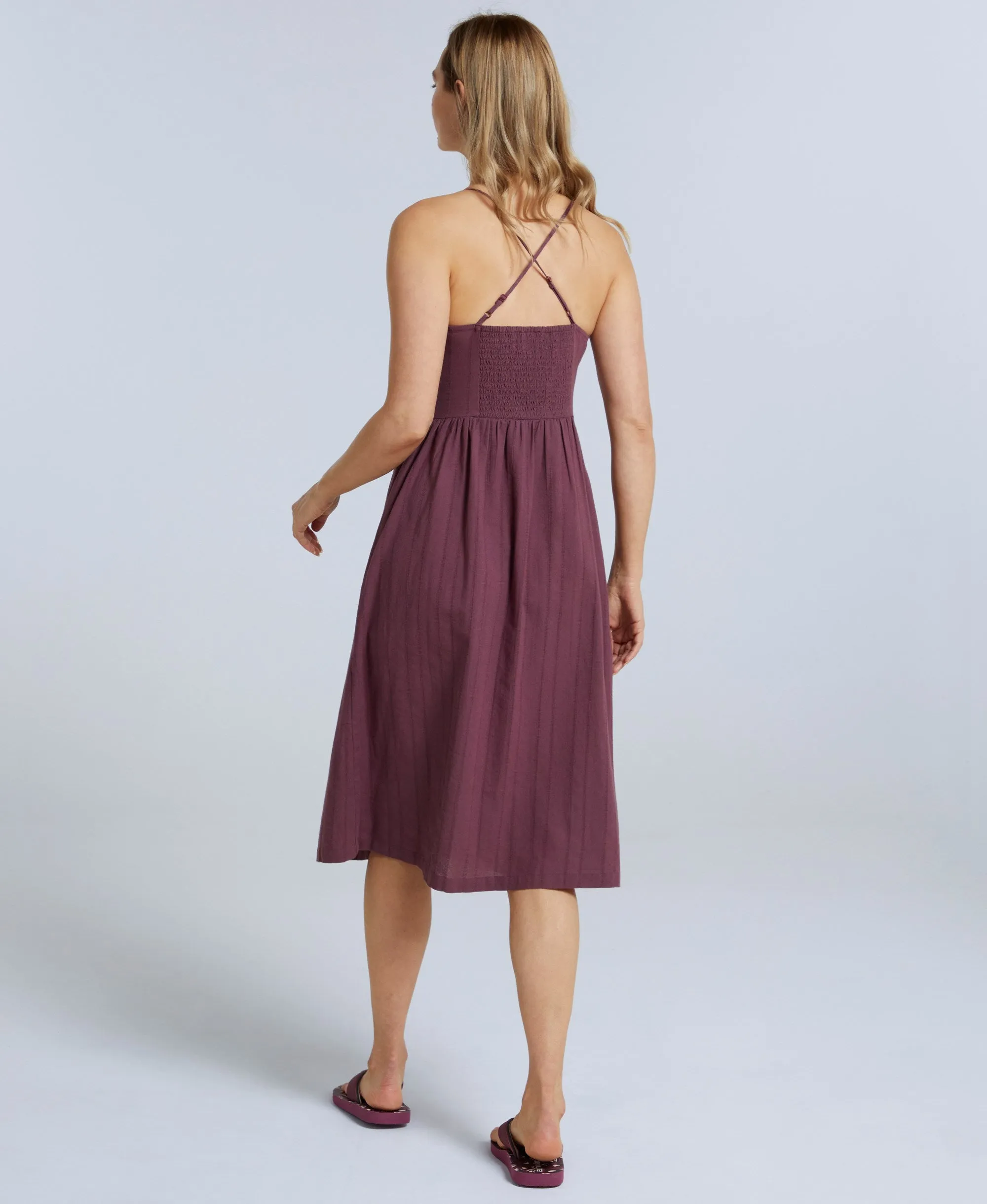 Amelia Womens Organic Dress - Burgundy sold by Animal product image thumbnail 4