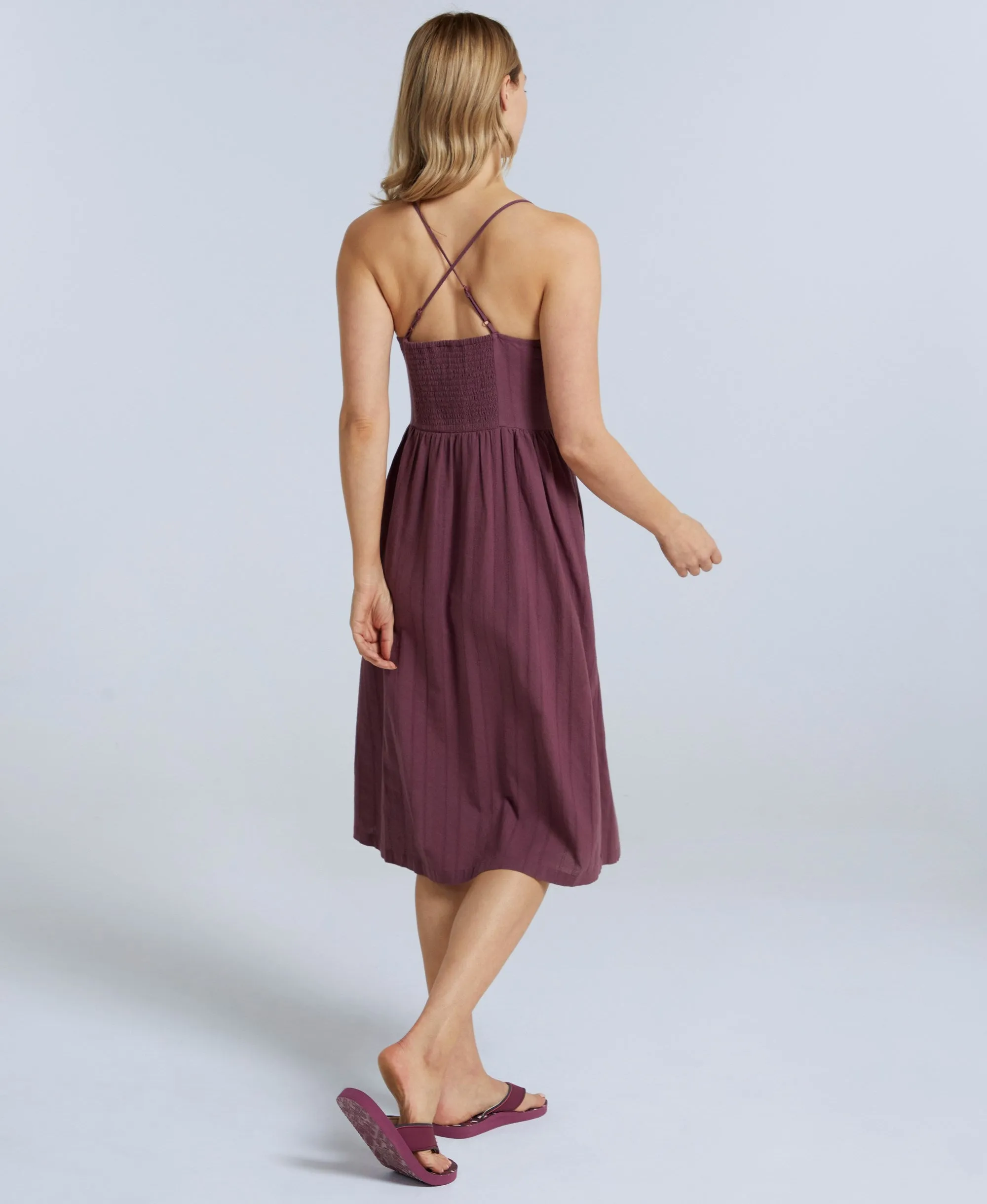 Amelia Womens Organic Dress - Burgundy sold by Animal product image thumbnail 2