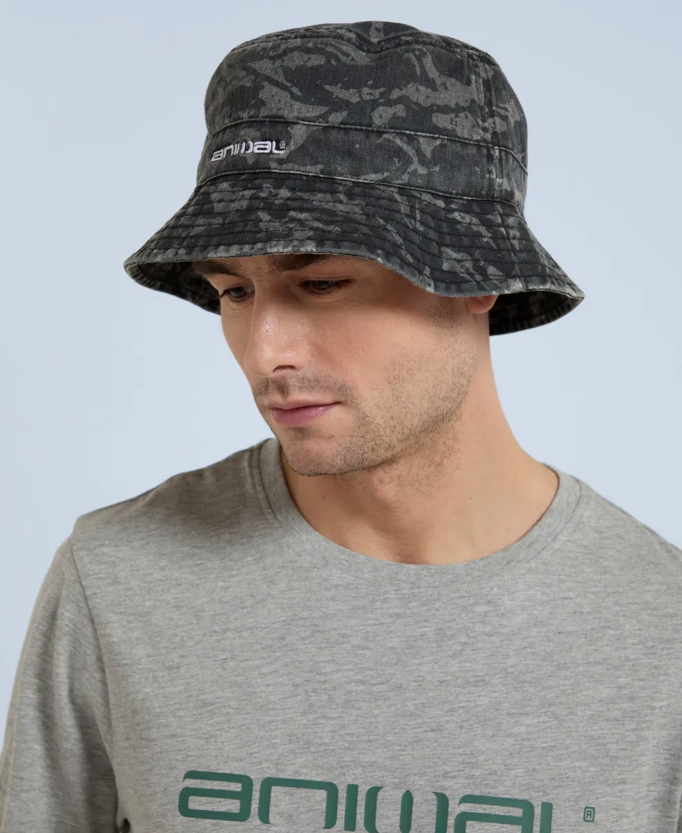 Miles Mens Bucket Hat 58cm - Black Camo | Parallel