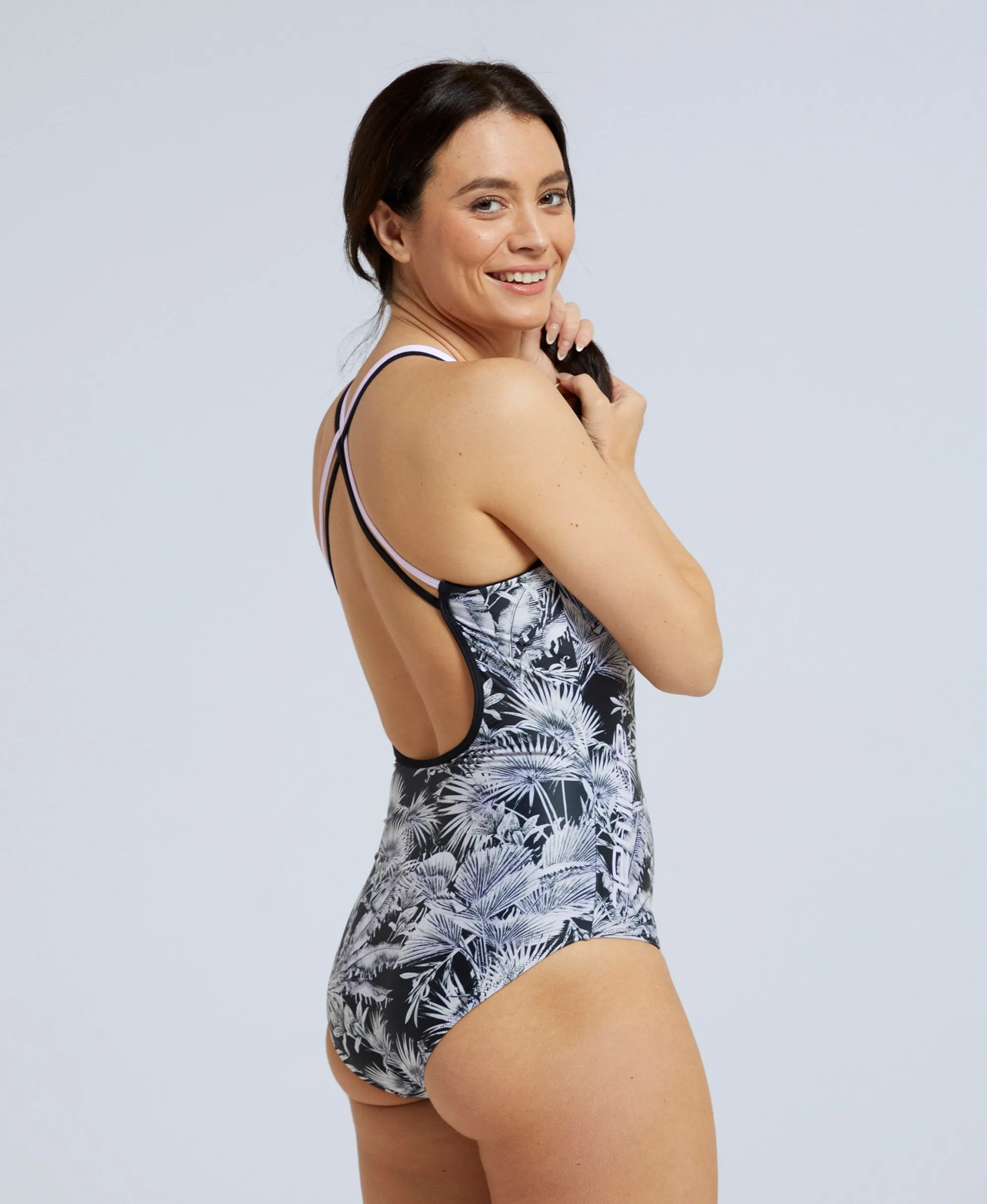 Zora Womens Printed Swimsuit - Monochrome sold by Animal product image thumbnail 5