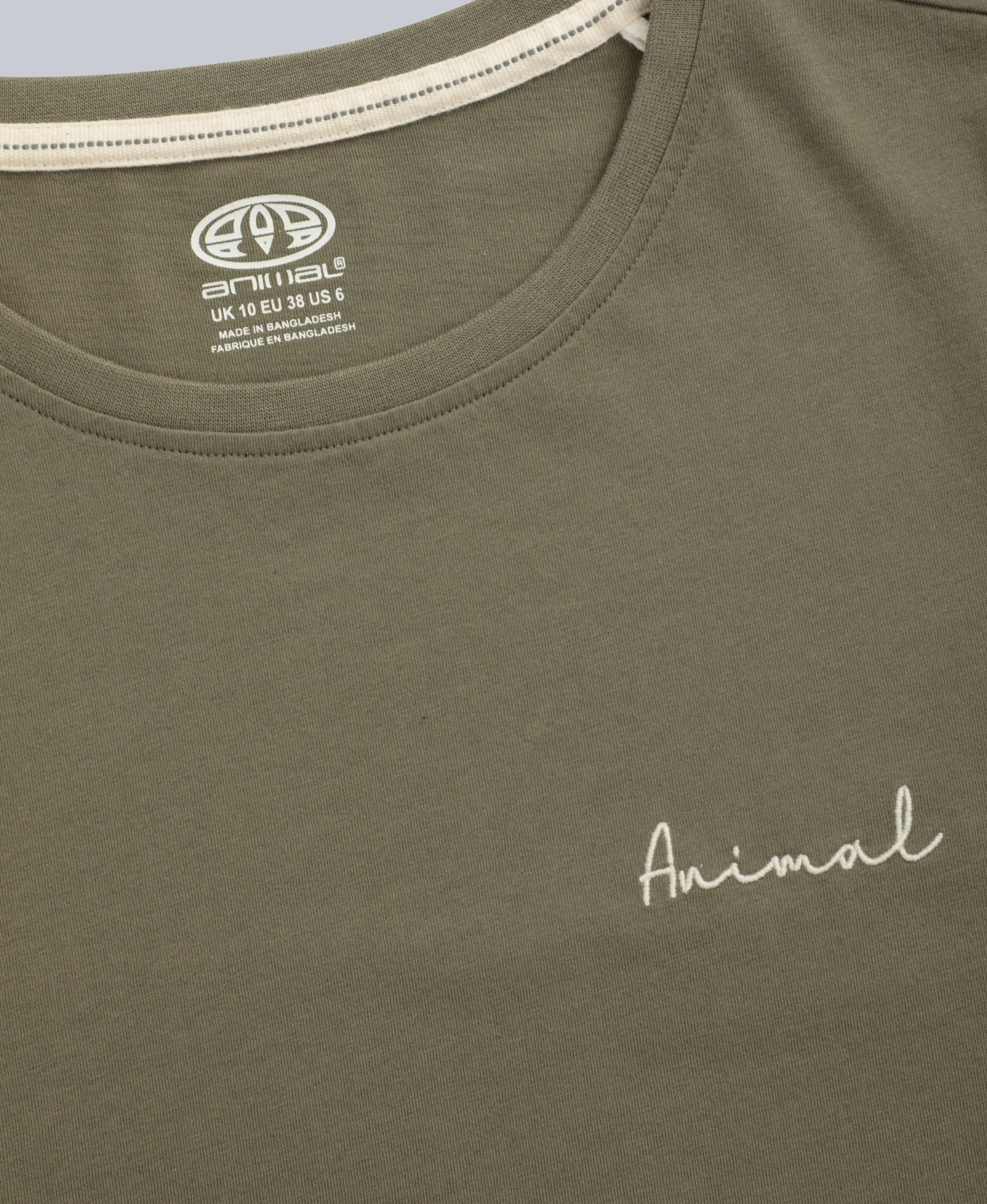 Marina Womens Logo T-Shirt - Dark Khaki sold by Animal product image thumbnail 3