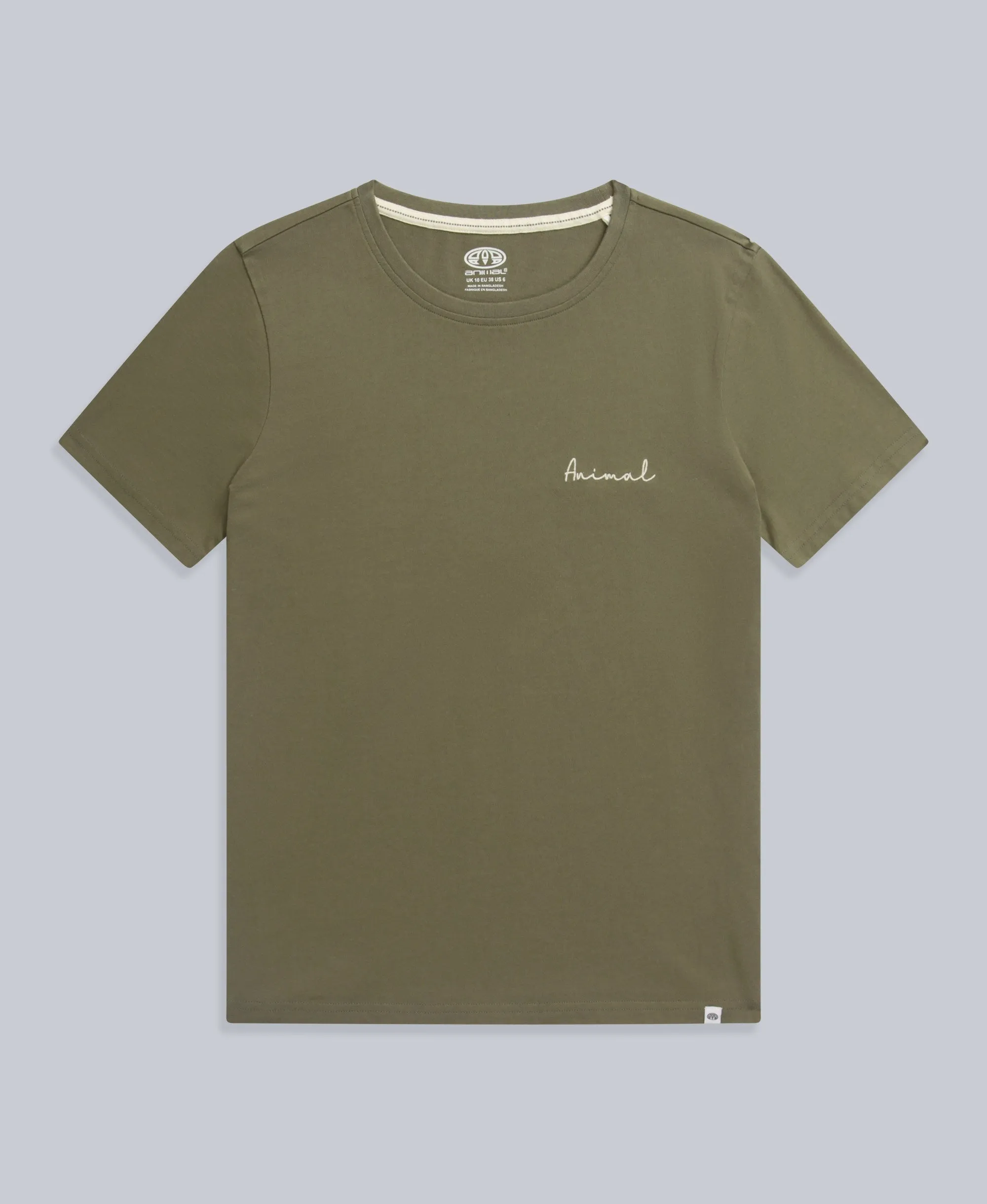 Marina Womens Logo T-Shirt - Dark Khaki sold by Animal