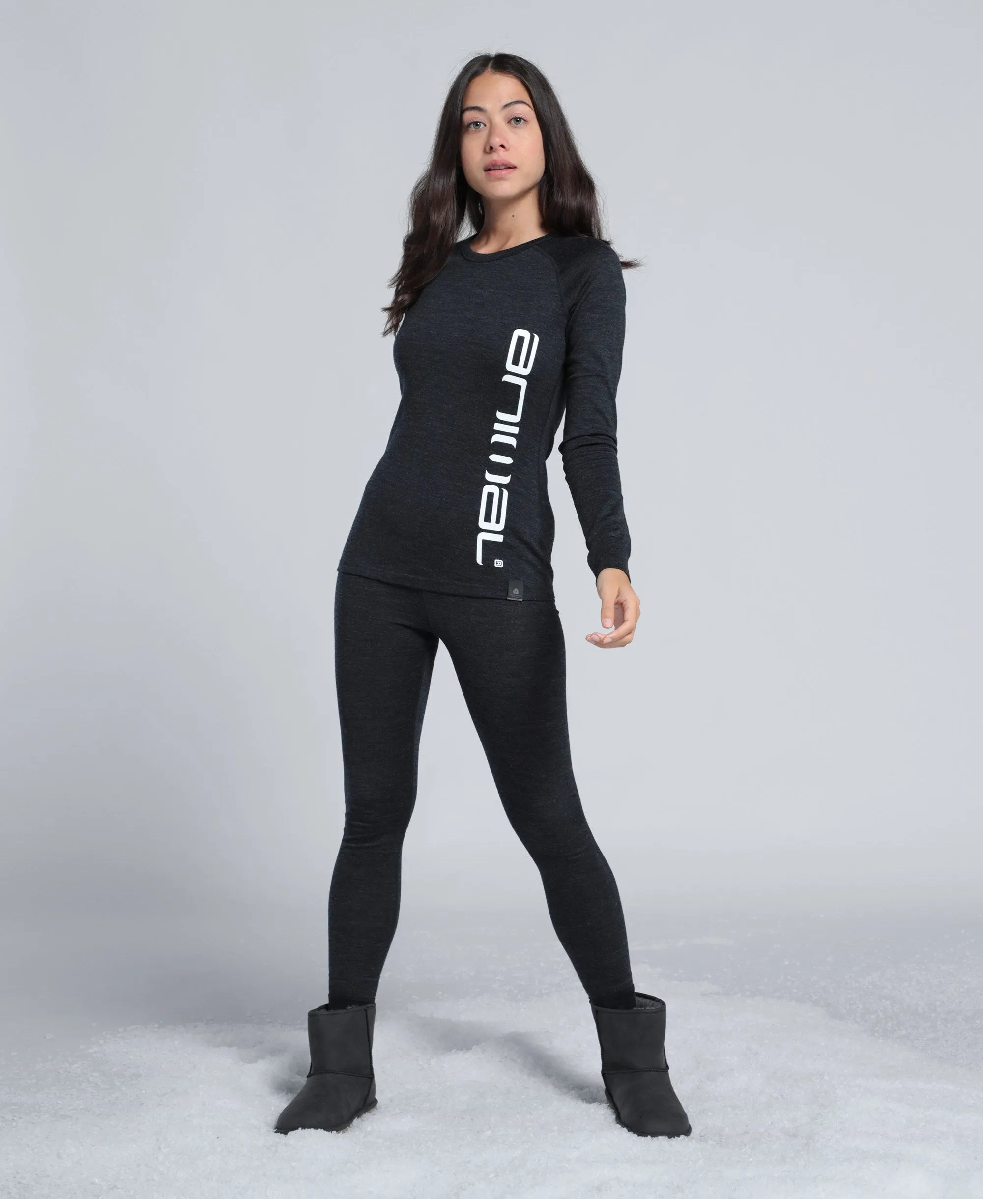 Snowy Womens Merino Top - Black sold by Animal product image thumbnail 3