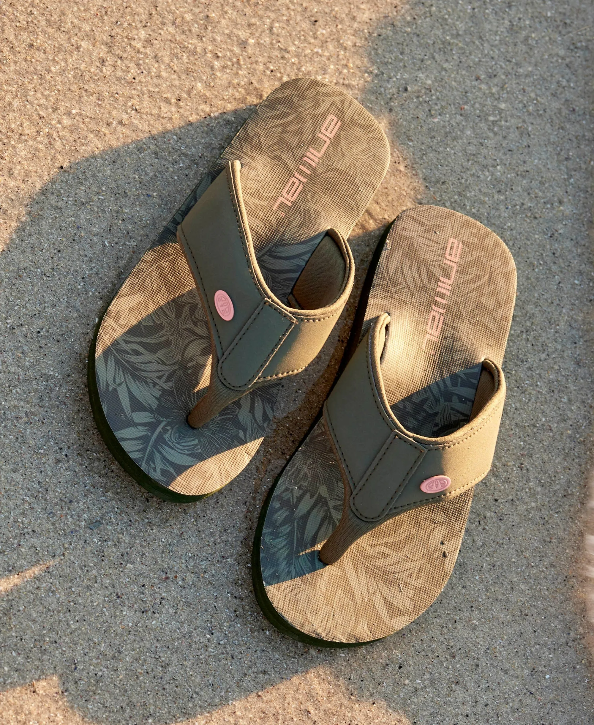 Swish Womens Flip-Flops - Dark Khaki sold by Animal