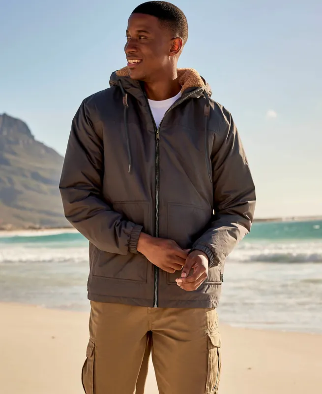 Bude Mens Borg Lined Jacket - Charcoal sold by Animal