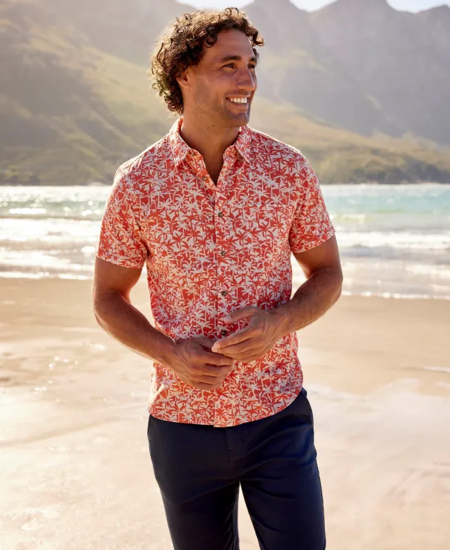 Jamie Mens Organic Shirt - Burnt Orange sold by Animal
