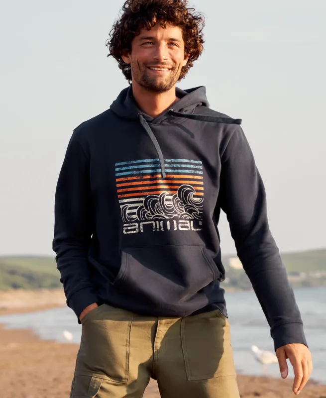 River Mens Hoodie - Navy sold by Animal