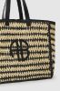 Large Rio Tote - Black And Natural Stripe sold by Anine Bing