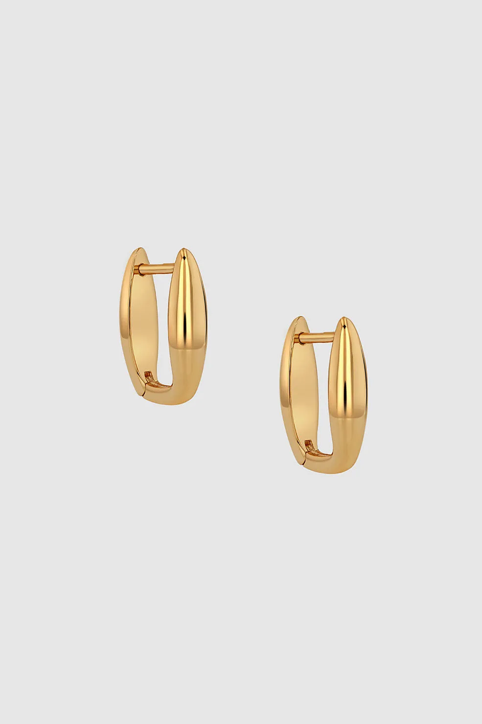 Oval Link Earrings - Gold sold by Anine Bing
