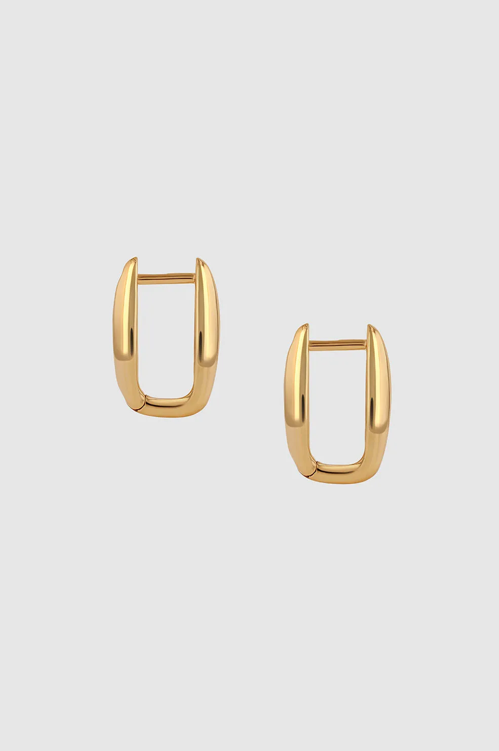Oval Link Earrings - Gold sold by Anine Bing product image thumbnail 3