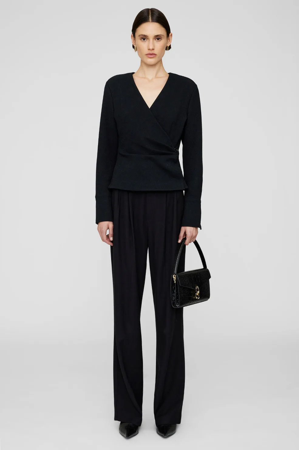 Joey Top - Black sold by Anine Bing