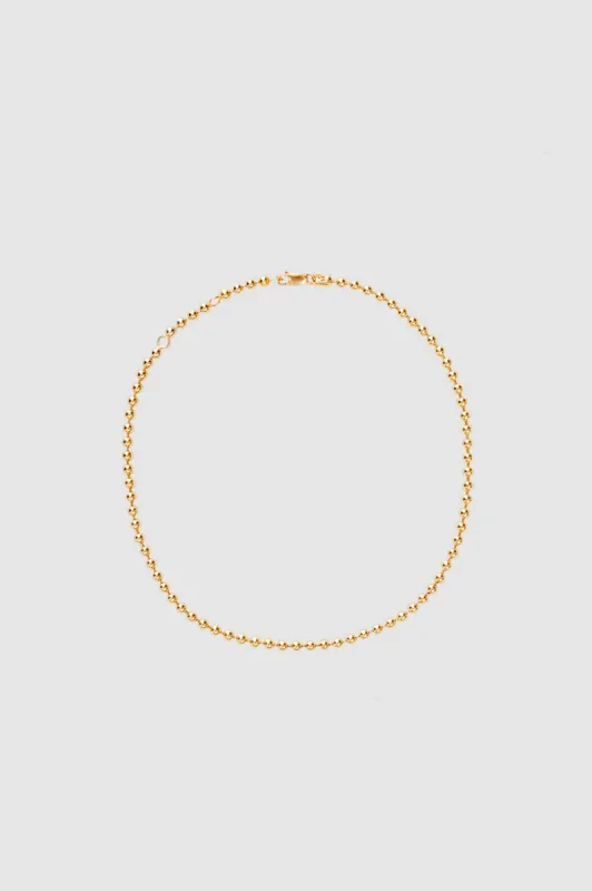 Beaded Necklace - 14k Gold sold by Anine Bing
