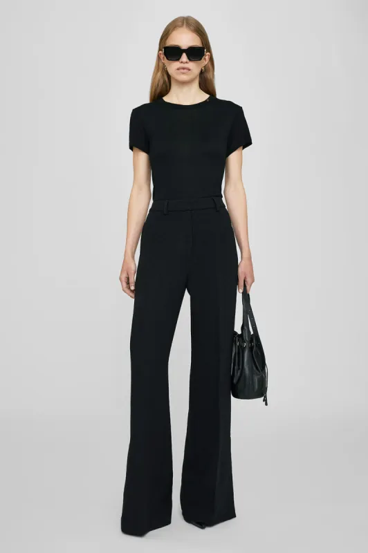 Amani Tee - Black Cashmere Blend sold by Anine Bing