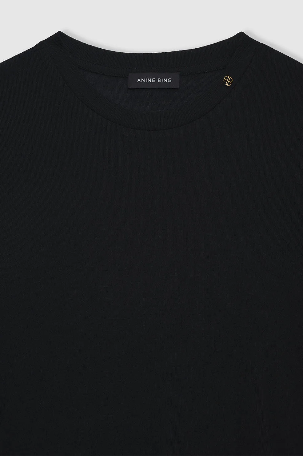 Amani Tee - Black Cashmere Blend sold by Anine Bing product image thumbnail 4