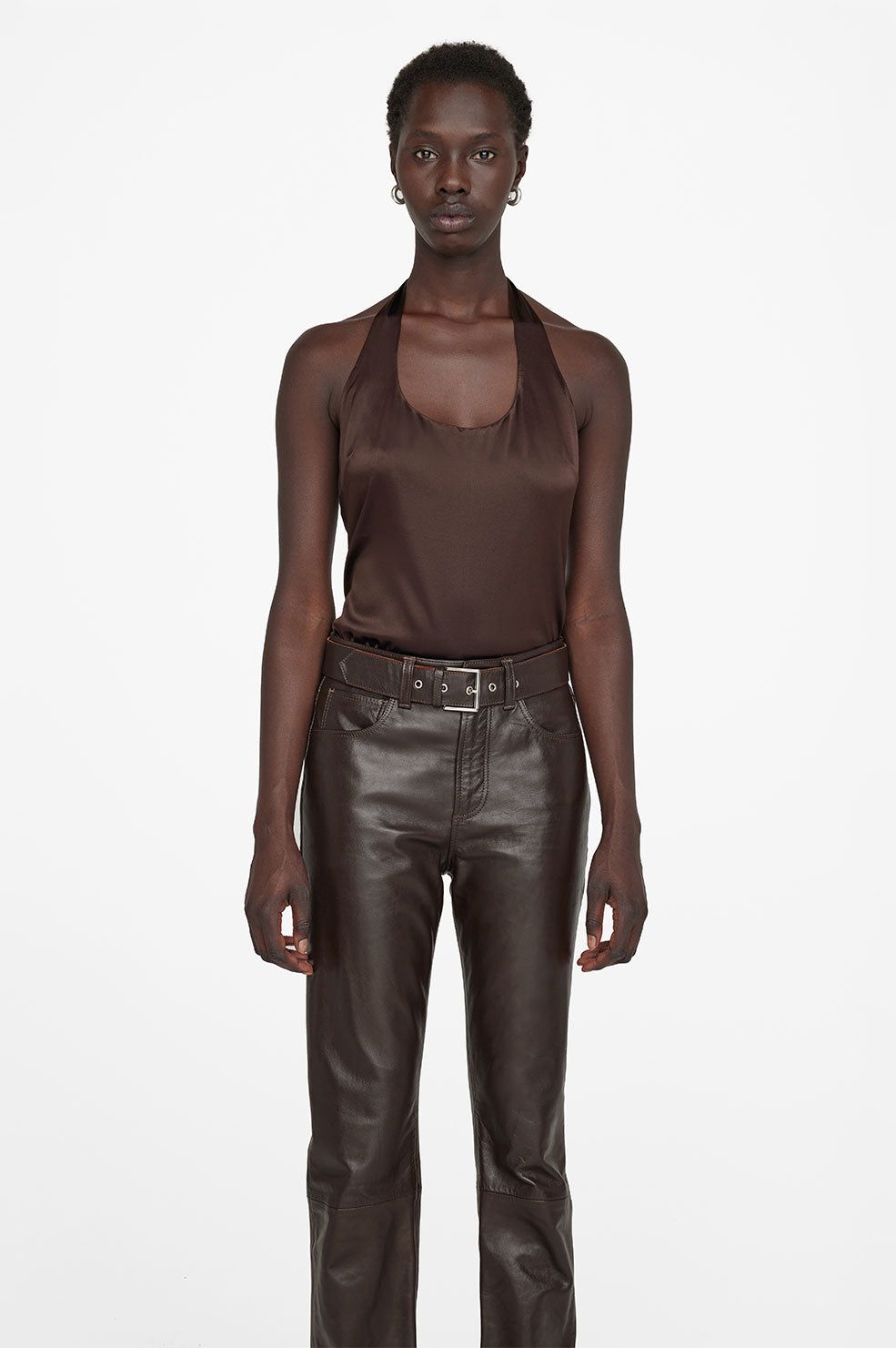 Alain Top - Deep Brown sold by Anine Bing product image thumbnail 2