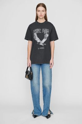 Lili Tee Eagle - Washed Black sold by Anine Bing