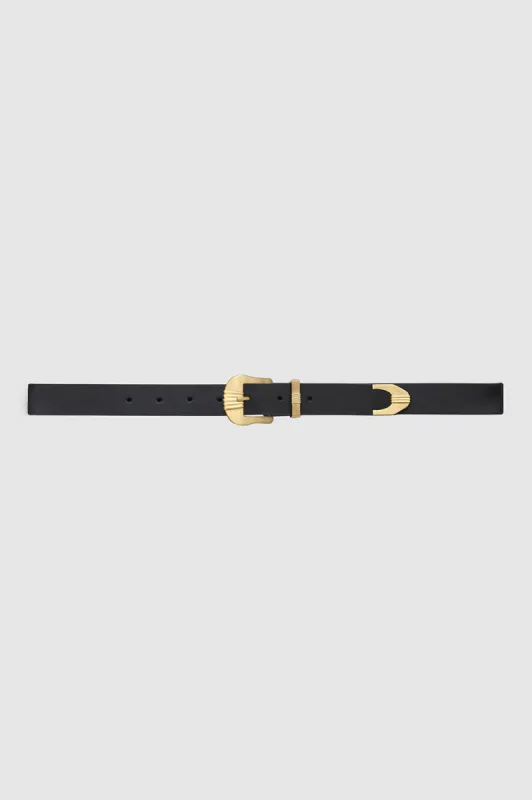 Waylon Belt - Black And Gold sold by Anine Bing