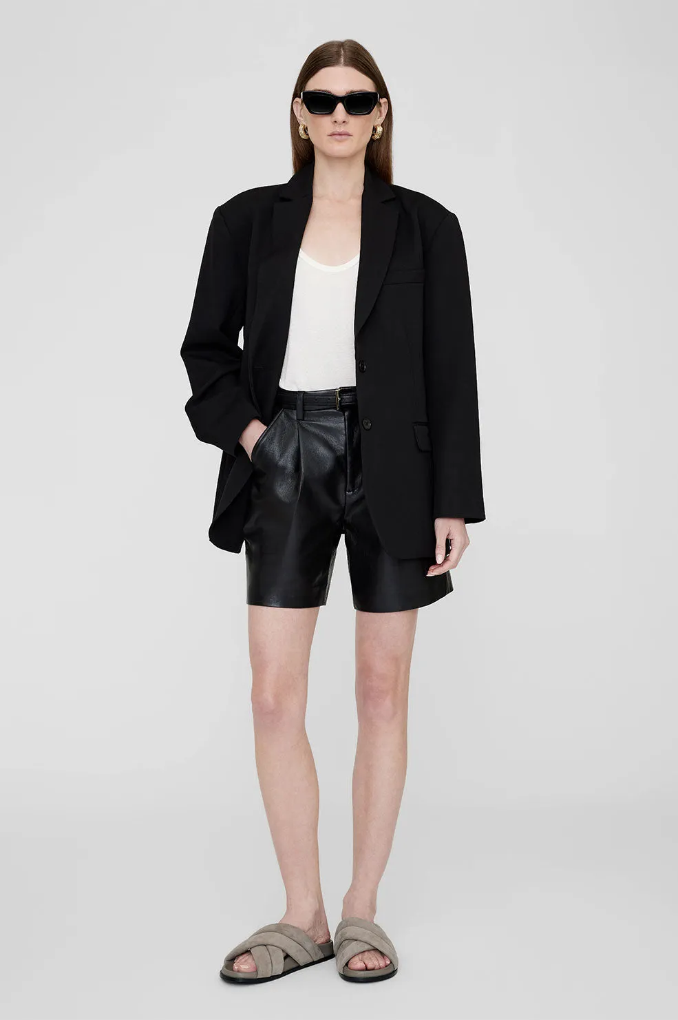 Lizzie Slides - Taupe sold by Anine Bing product image thumbnail 2