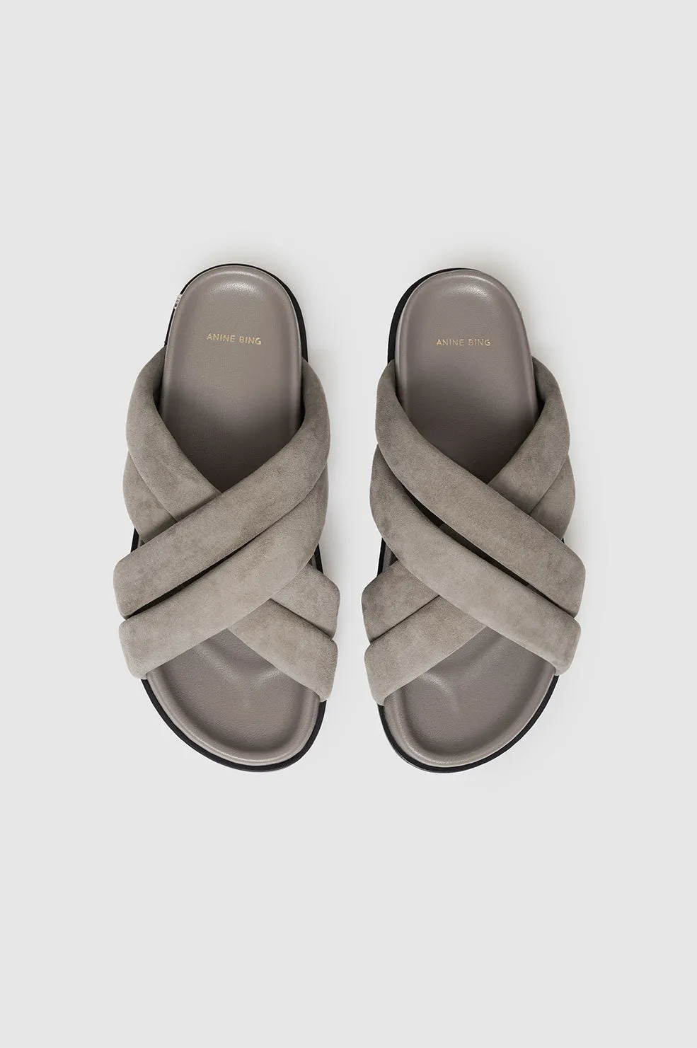 Lizzie Slides - Taupe sold by Anine Bing product image thumbnail 5