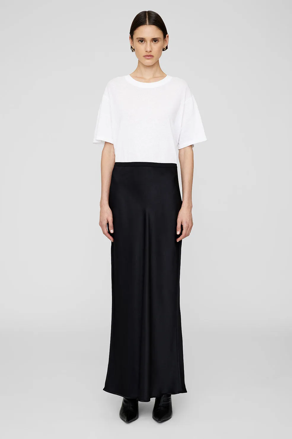 Bar Silk Maxi Skirt - Black sold by Anine Bing
