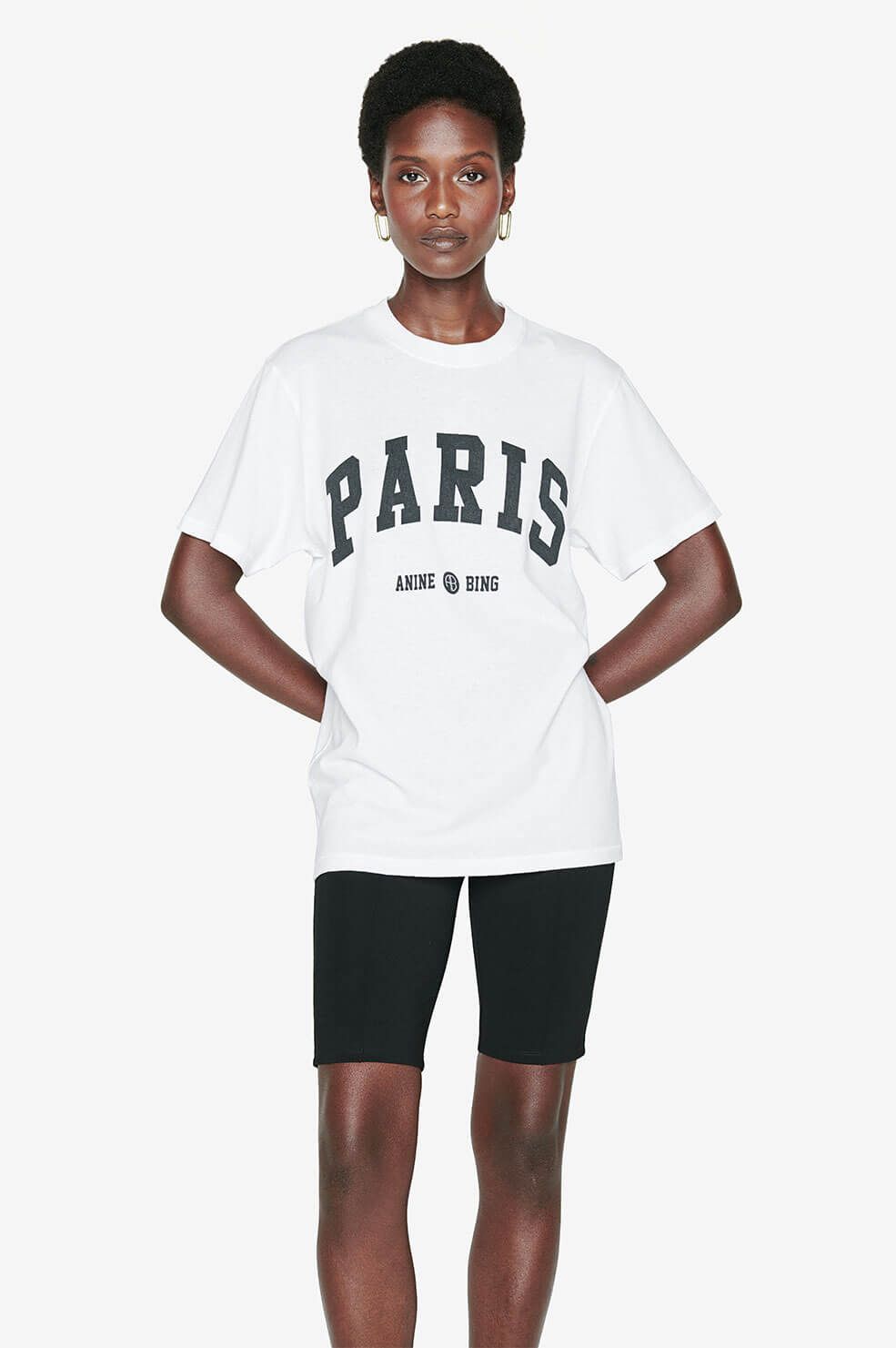 Lili Tee University Paris - White sold by Anine Bing