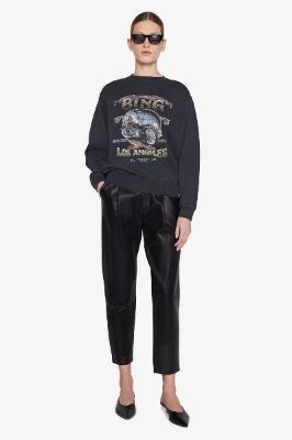 Ramona Sweatshirt Biker - Washed Black sold by Anine Bing