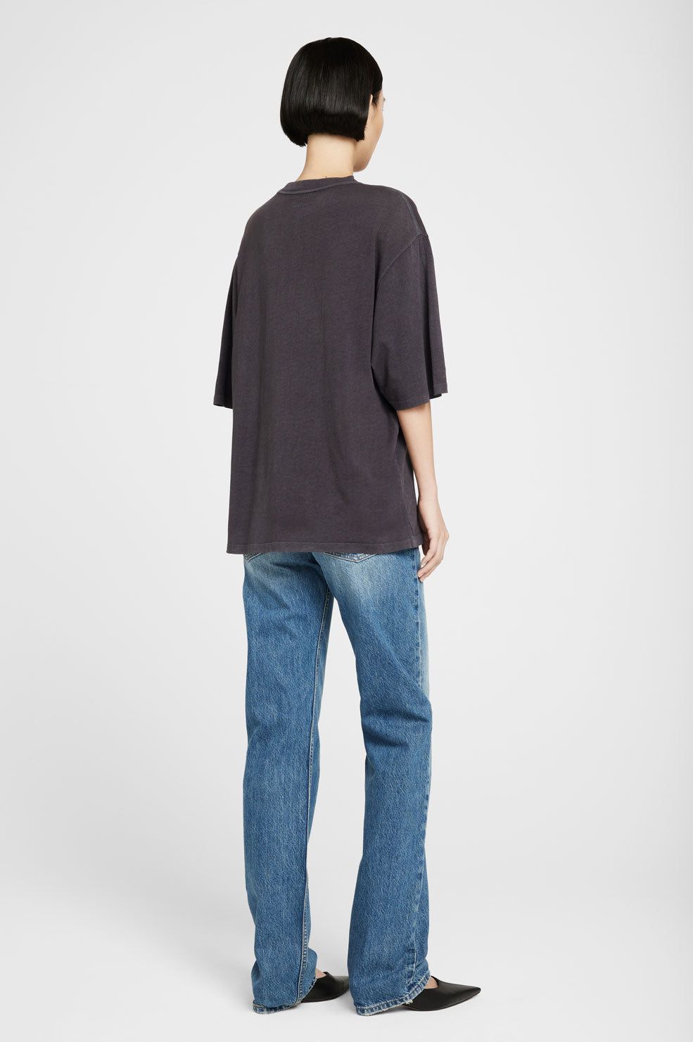 Caden Tee Rio De Janeiro - Washed Black sold by Anine Bing product image thumbnail 2