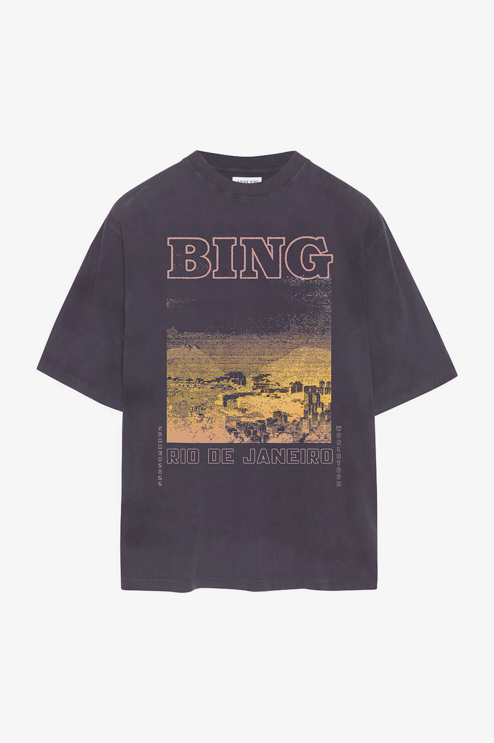 Caden Tee Rio De Janeiro - Washed Black sold by Anine Bing product image thumbnail 3