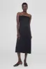 Megan Dress - Black Silk sold by Anine Bing