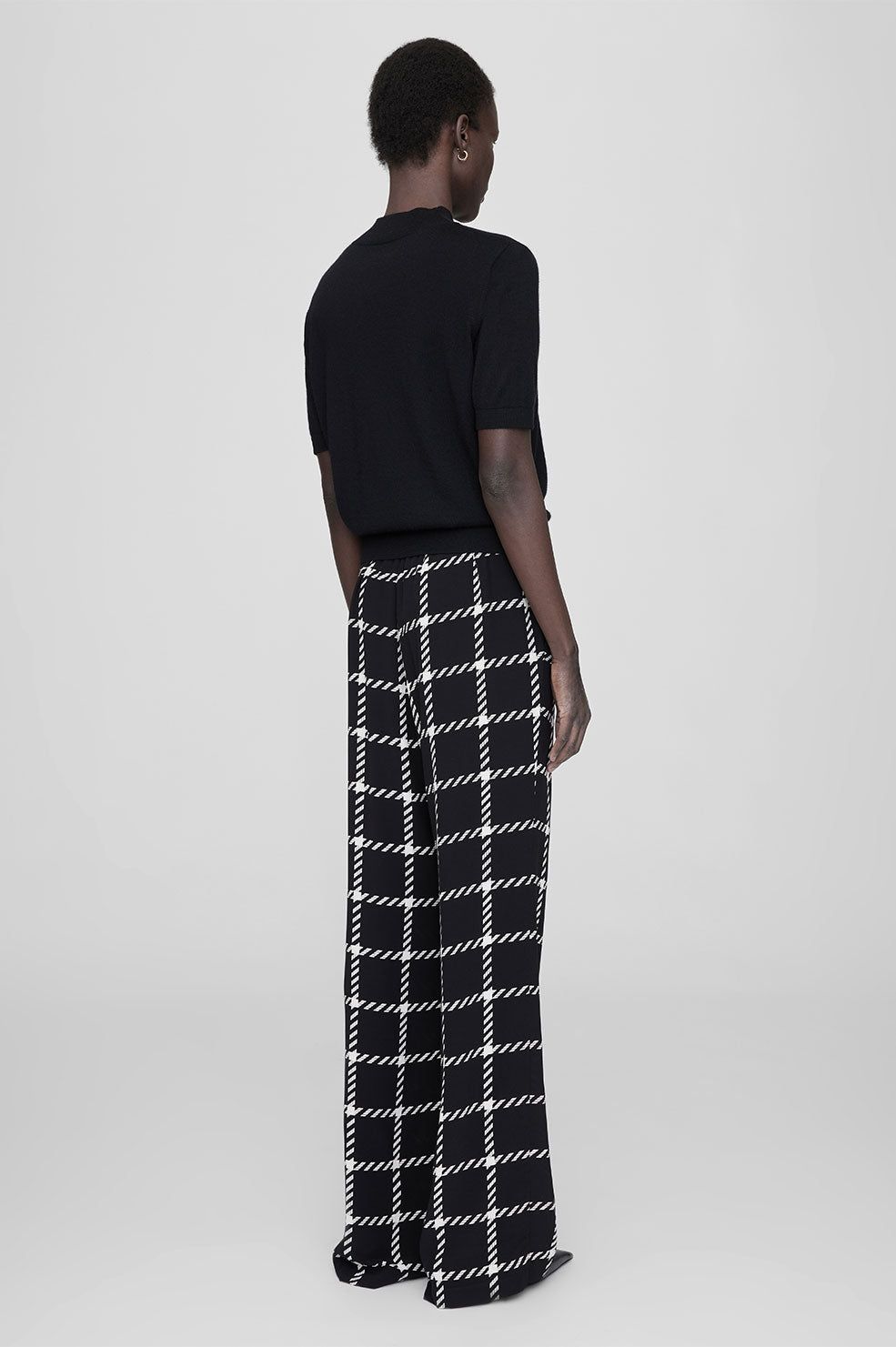 Owen Pant - Black And White Plaid sold by Anine Bing product image thumbnail 2