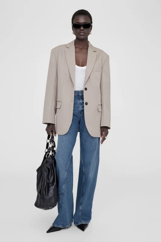 Quinn Blazer - Taupe sold by Anine Bing