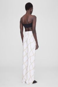 Carrie Pant - Cream And Tan Link Print sold by Anine Bing