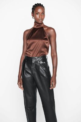 Sylvia Top - Brown made by Anine Bing