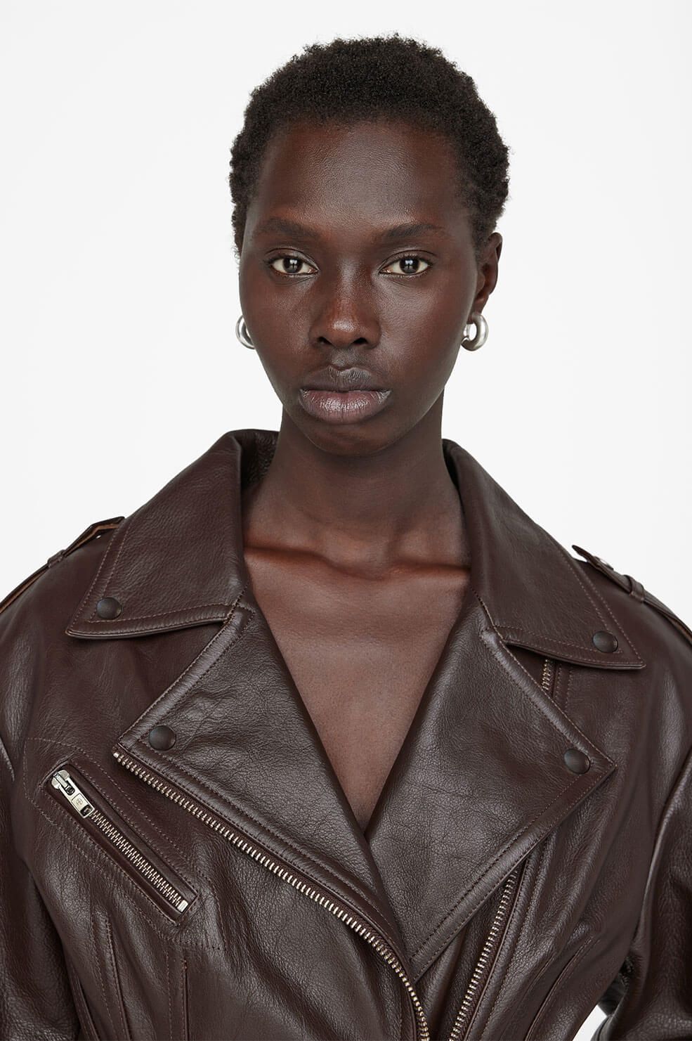 Raven Moto Jacket - Dark Brown sold by Anine Bing product image thumbnail 5