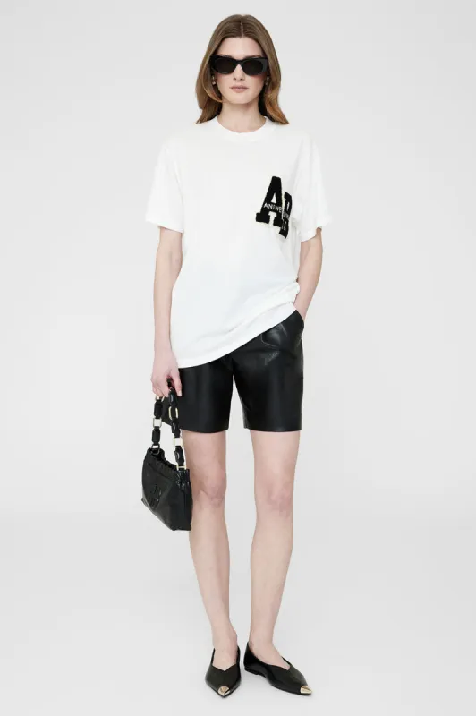 Lili Tee Letterman - Off White sold by Anine Bing