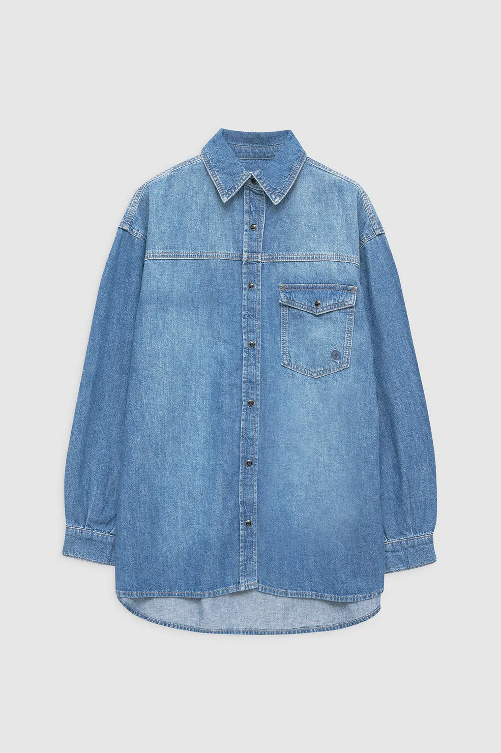 Simon Shirt - Panama Blue sold by Anine Bing product image thumbnail 3