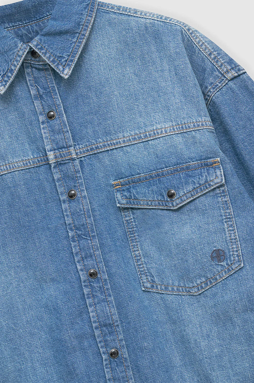 Simon Shirt - Panama Blue sold by Anine Bing product image thumbnail 4