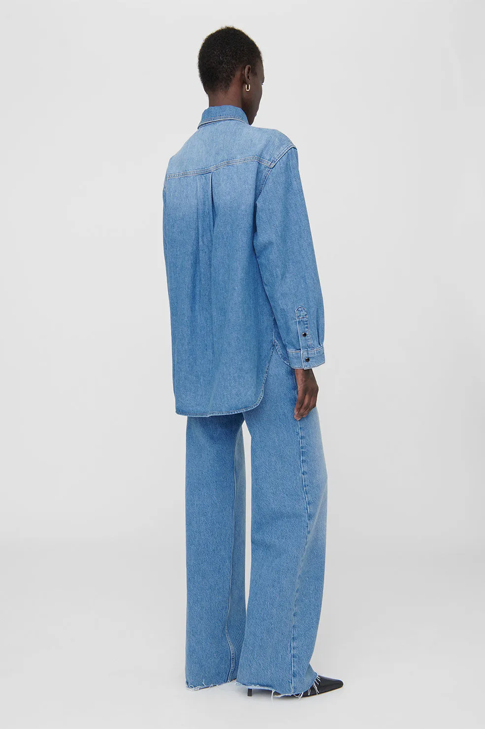 Simon Shirt - Panama Blue sold by Anine Bing product image thumbnail 2