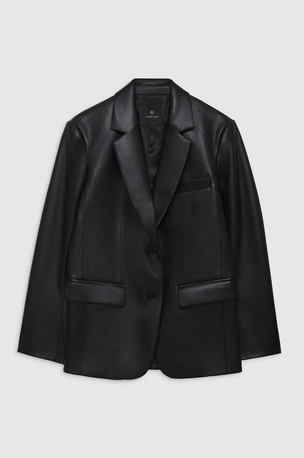Classic Blazer - Black Recycled Leather sold by Anine Bing product image thumbnail 3