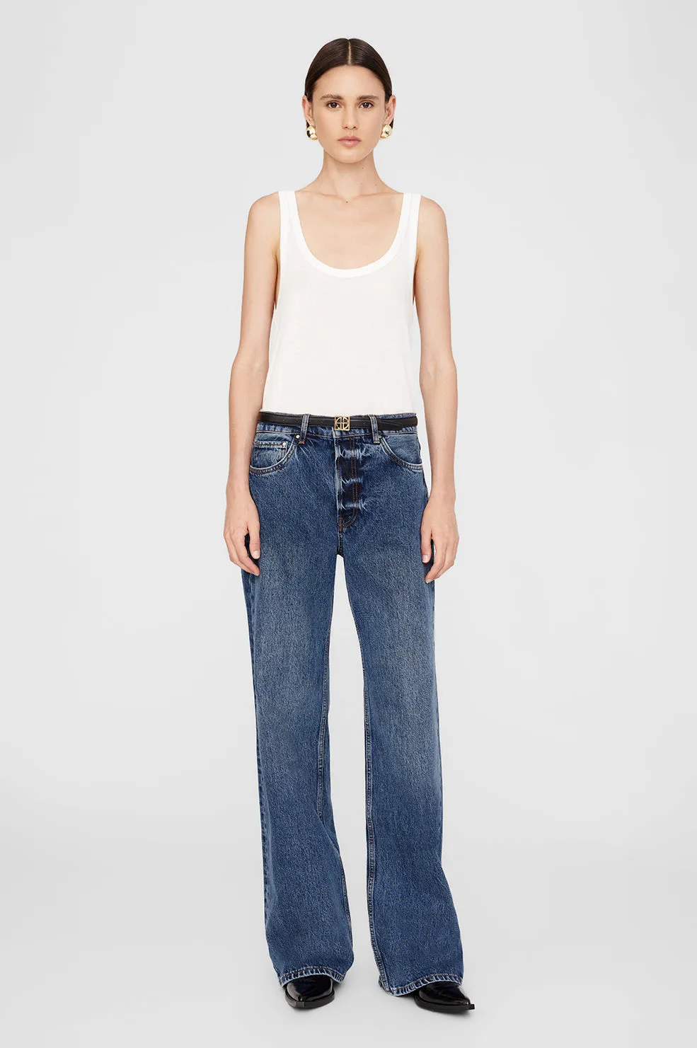 Hugh Jean - Dark Indigo sold by Anine Bing